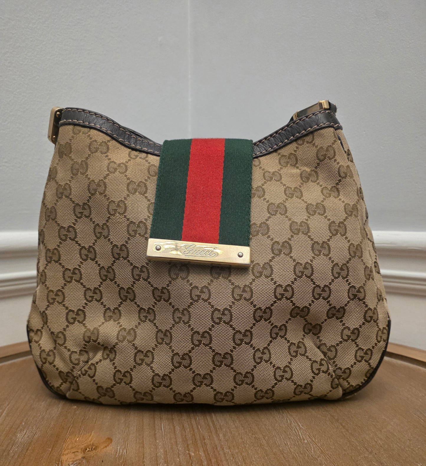 Gucci GG Canvas New Ladies Web Hobo