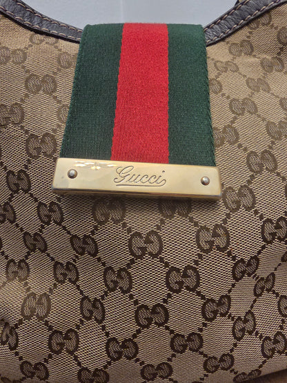 Gucci GG Canvas New Ladies Web Hobo