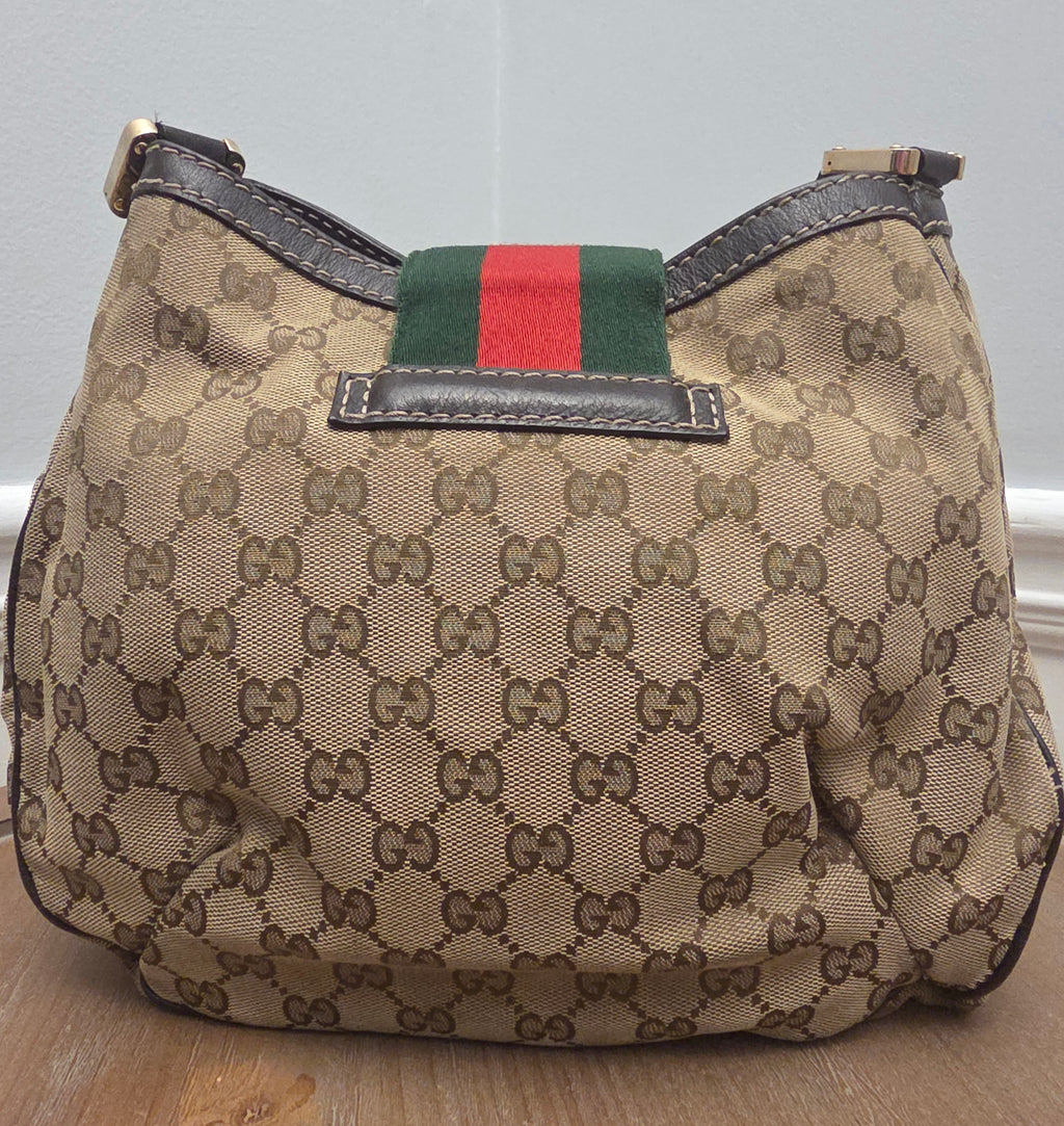 Gucci GG Canvas New Ladies Web Hobo