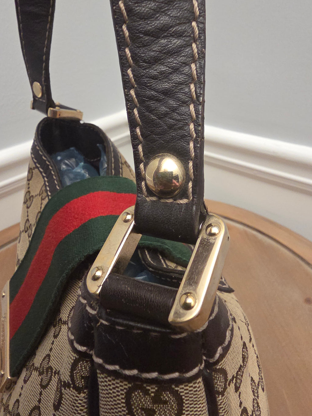 Gucci GG Canvas New Ladies Web Hobo