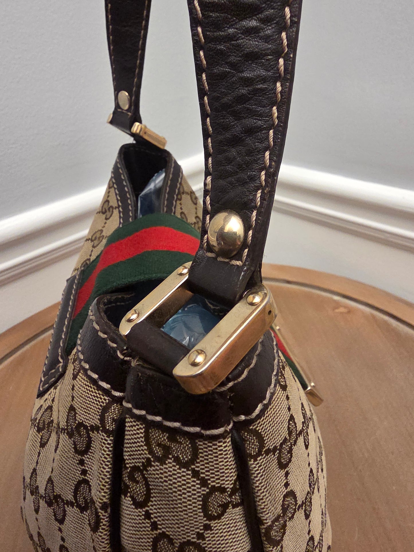 Gucci GG Canvas New Ladies Web Hobo