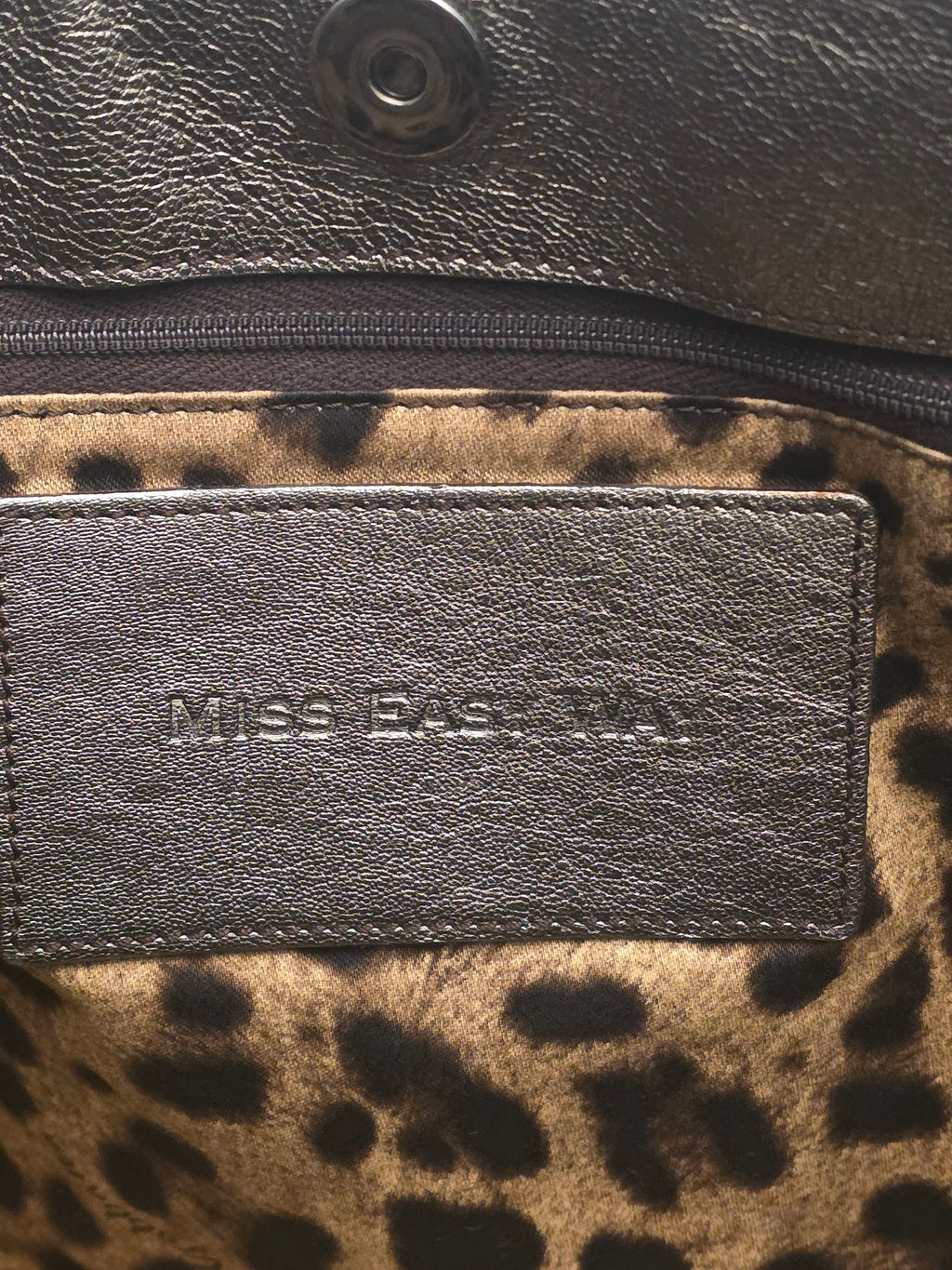Dolce & Gabbana Miss Easy Metallic Bronze Croc Embossed Leather Tote Bag