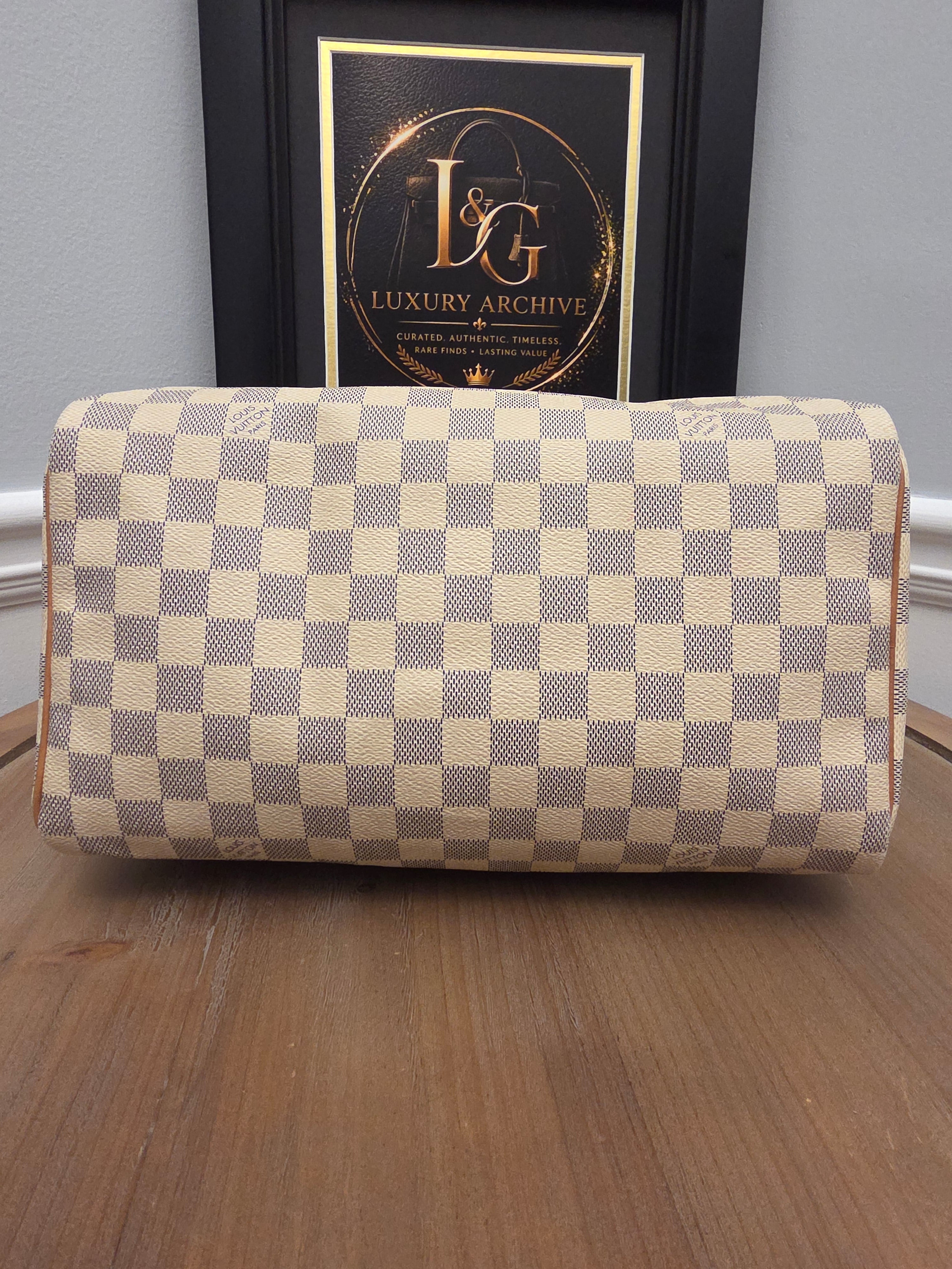 Louis Vuitton Speedy 30 in Damier Azur canvas