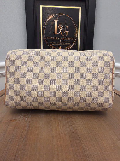 Louis Vuitton Speedy 30 in Damier Azur canvas