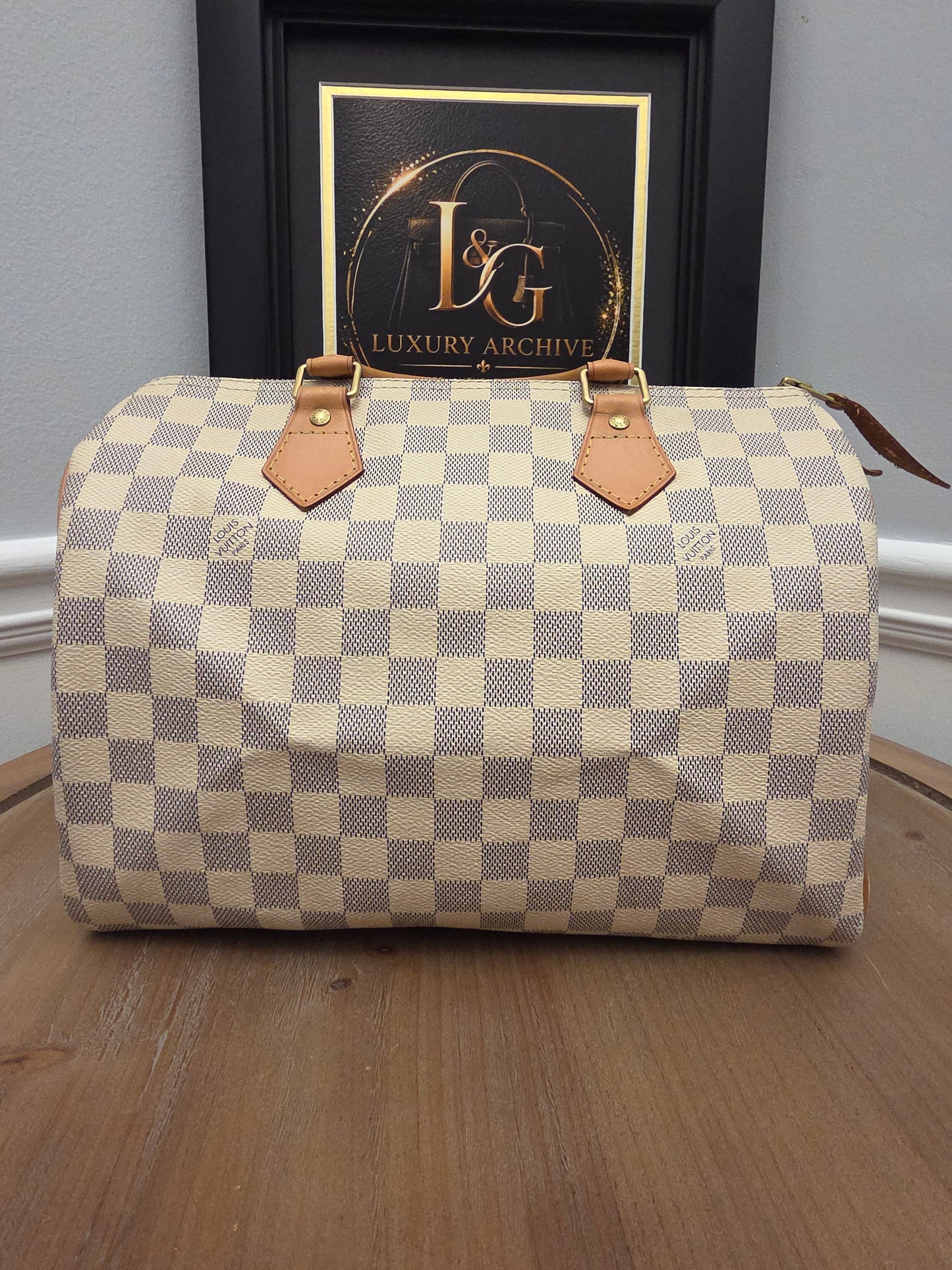 Louis Vuitton Speedy 30 in Damier Azur canvas