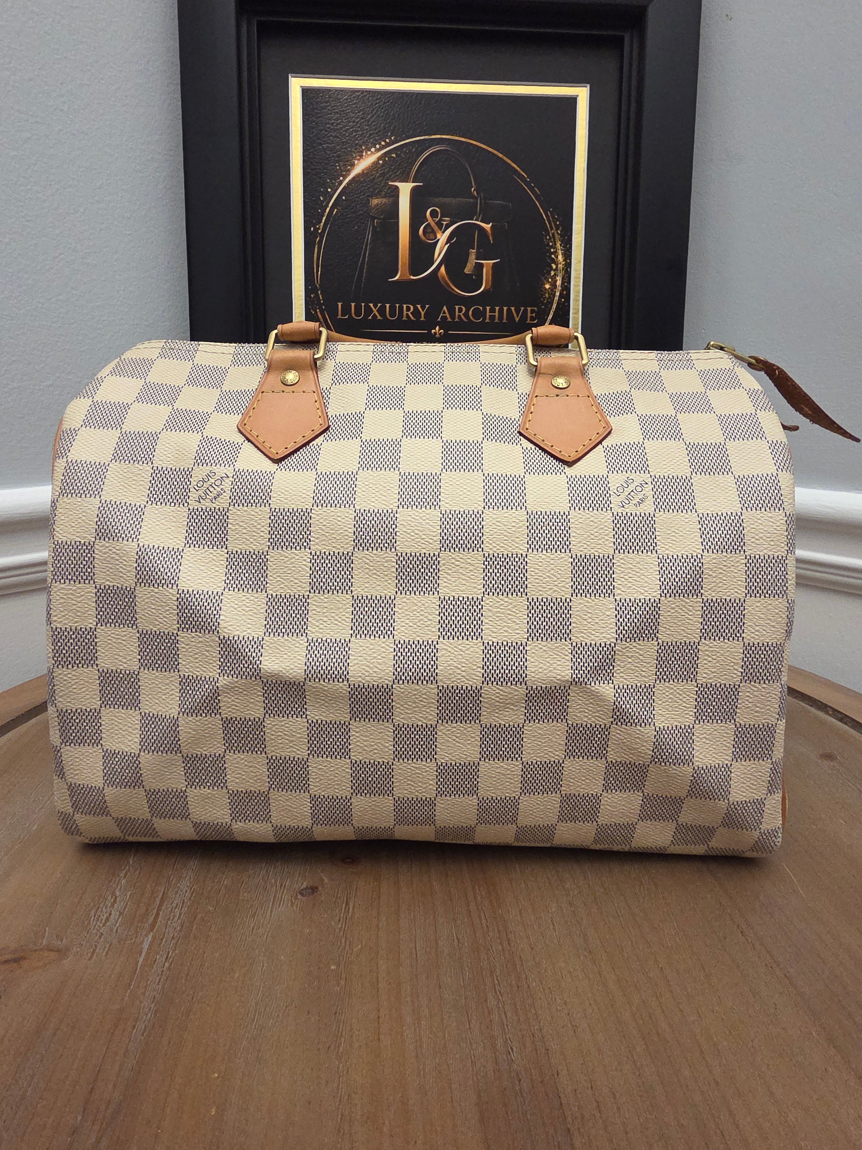 Louis Vuitton Speedy 30 in Damier Azur canvas