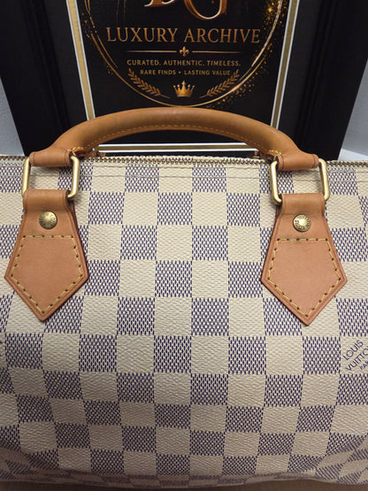 Louis Vuitton Speedy 30 in Damier Azur canvas