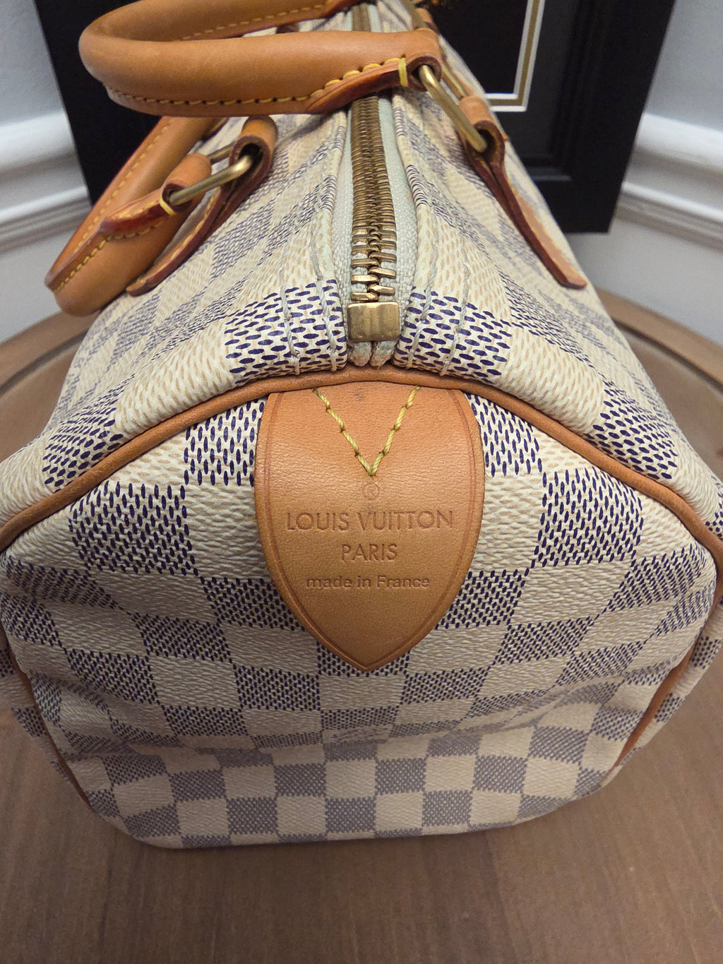 Louis Vuitton Speedy 30 in Damier Azur canvas