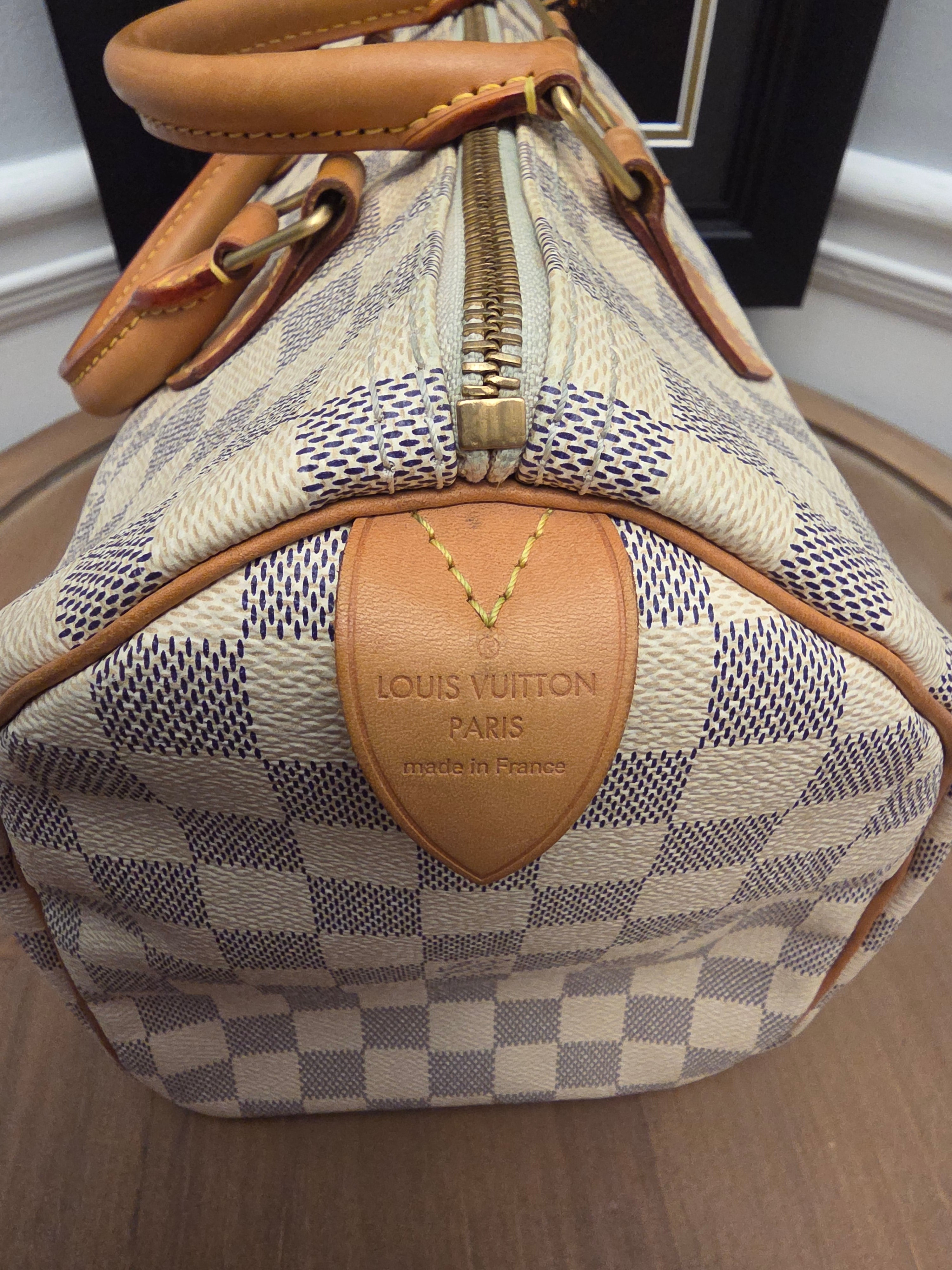 Louis Vuitton Speedy 30 in Damier Azur canvas