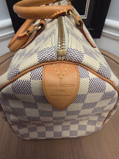 Louis Vuitton Speedy 30 in Damier Azur canvas
