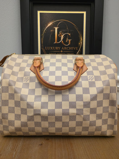 Louis Vuitton Speedy 30 in Damier Azur canvas
