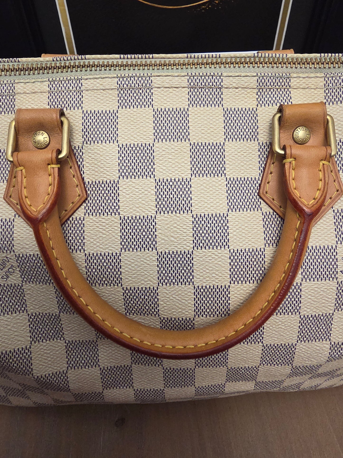 Louis Vuitton Speedy 30 in Damier Azur canvas