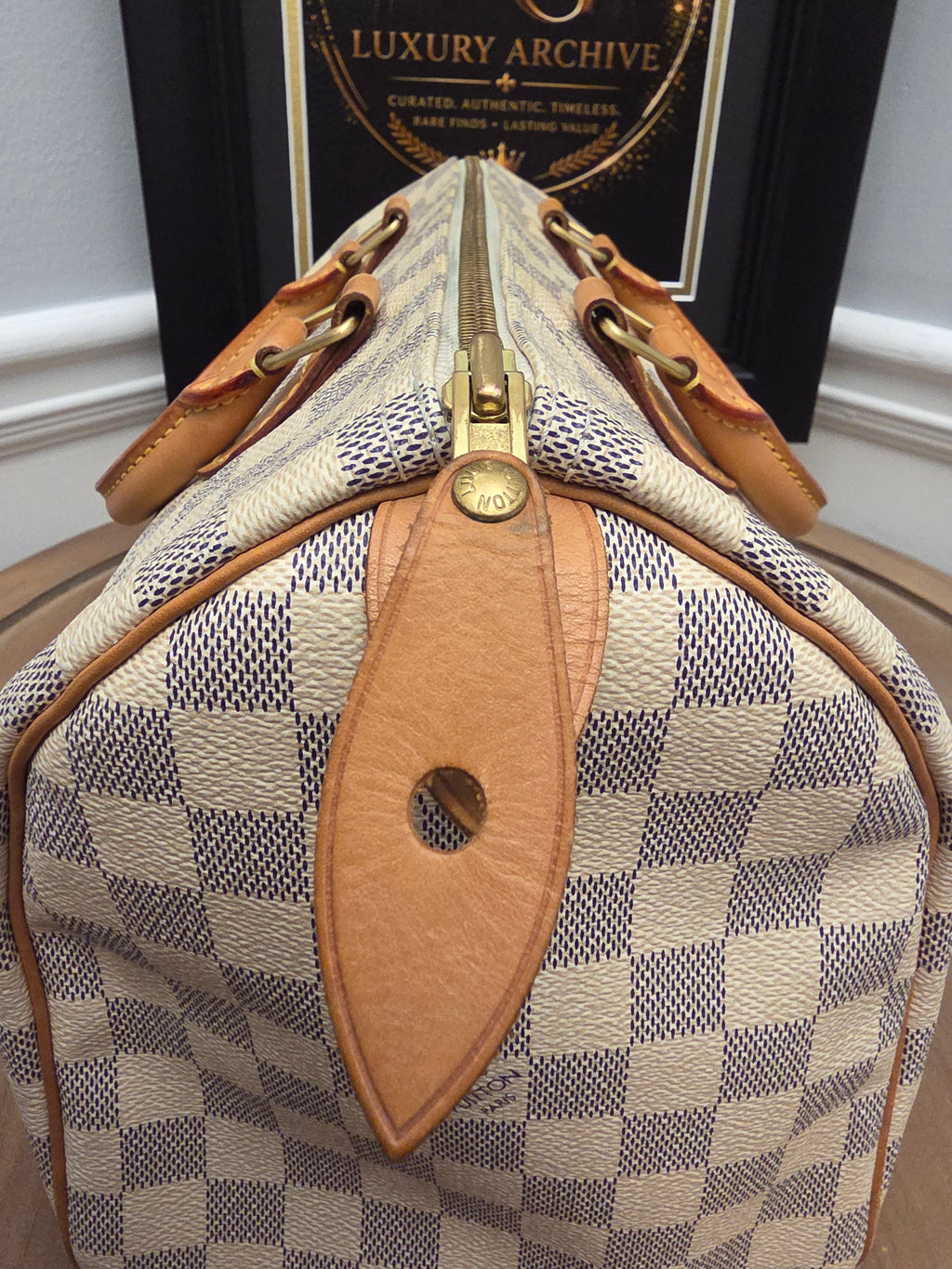 Louis Vuitton Speedy 30 in Damier Azur canvas