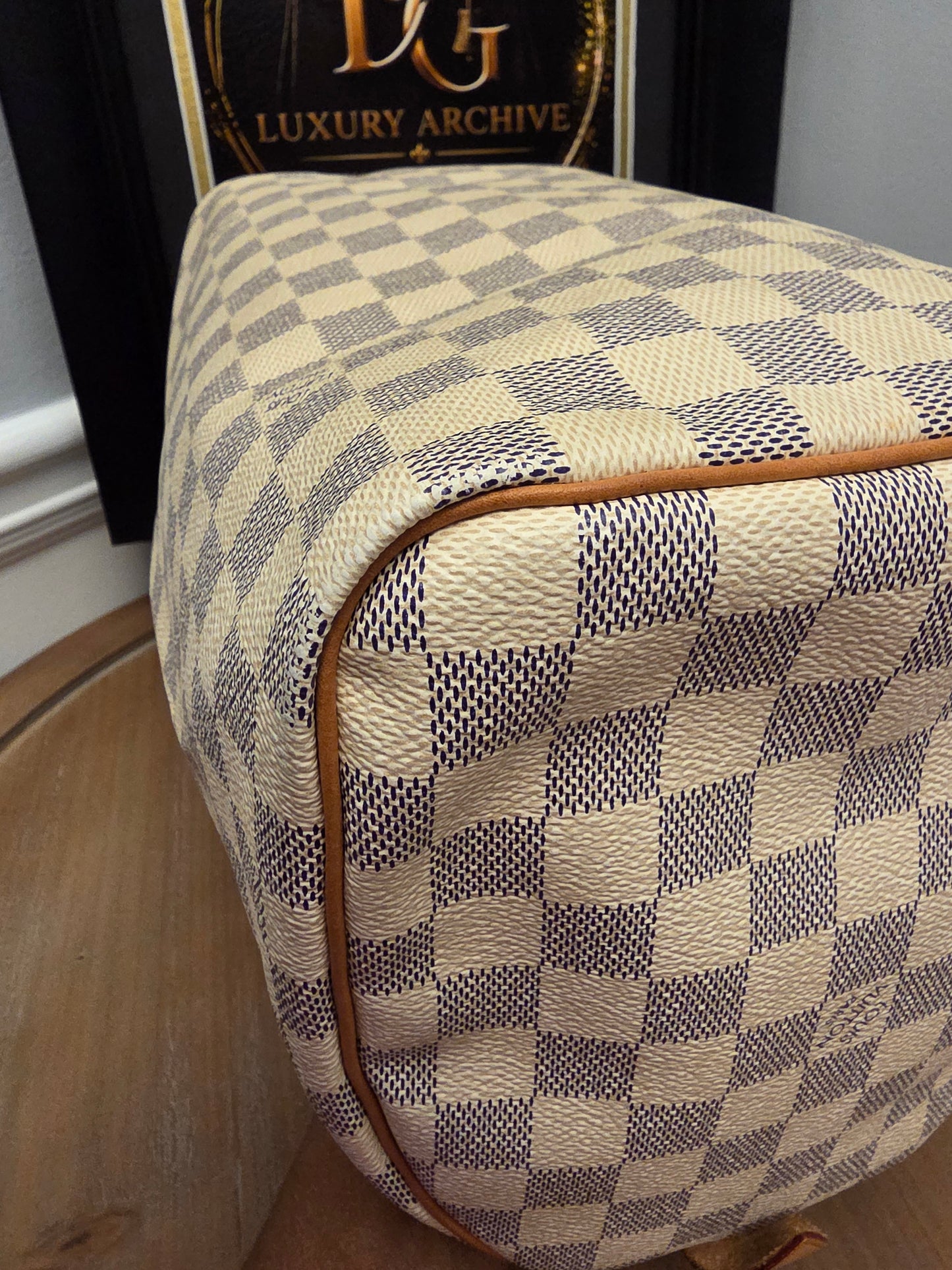Louis Vuitton Speedy 30 in Damier Azur canvas