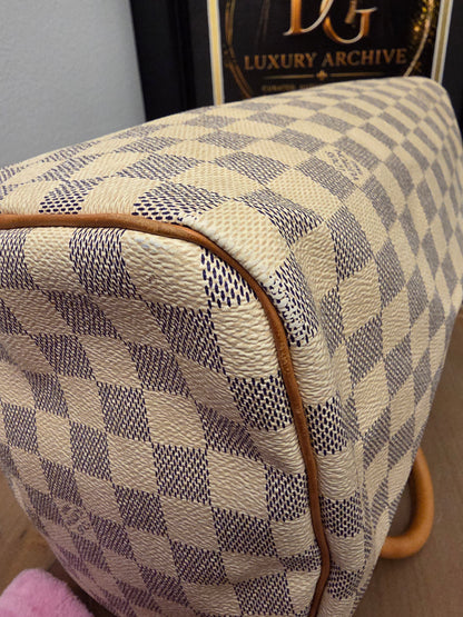 Louis Vuitton Speedy 30 in Damier Azur canvas