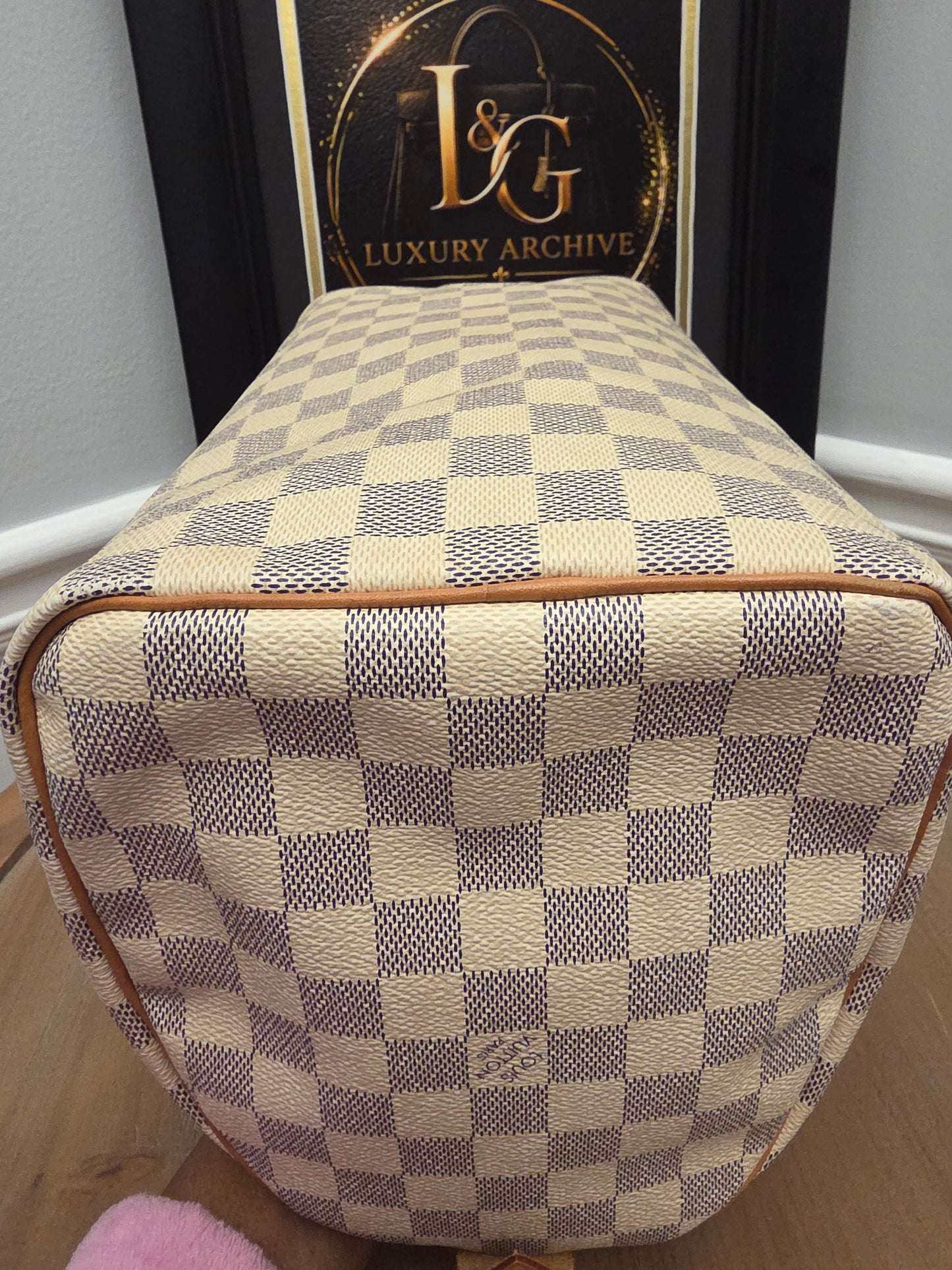 Louis Vuitton Speedy 30 in Damier Azur canvas