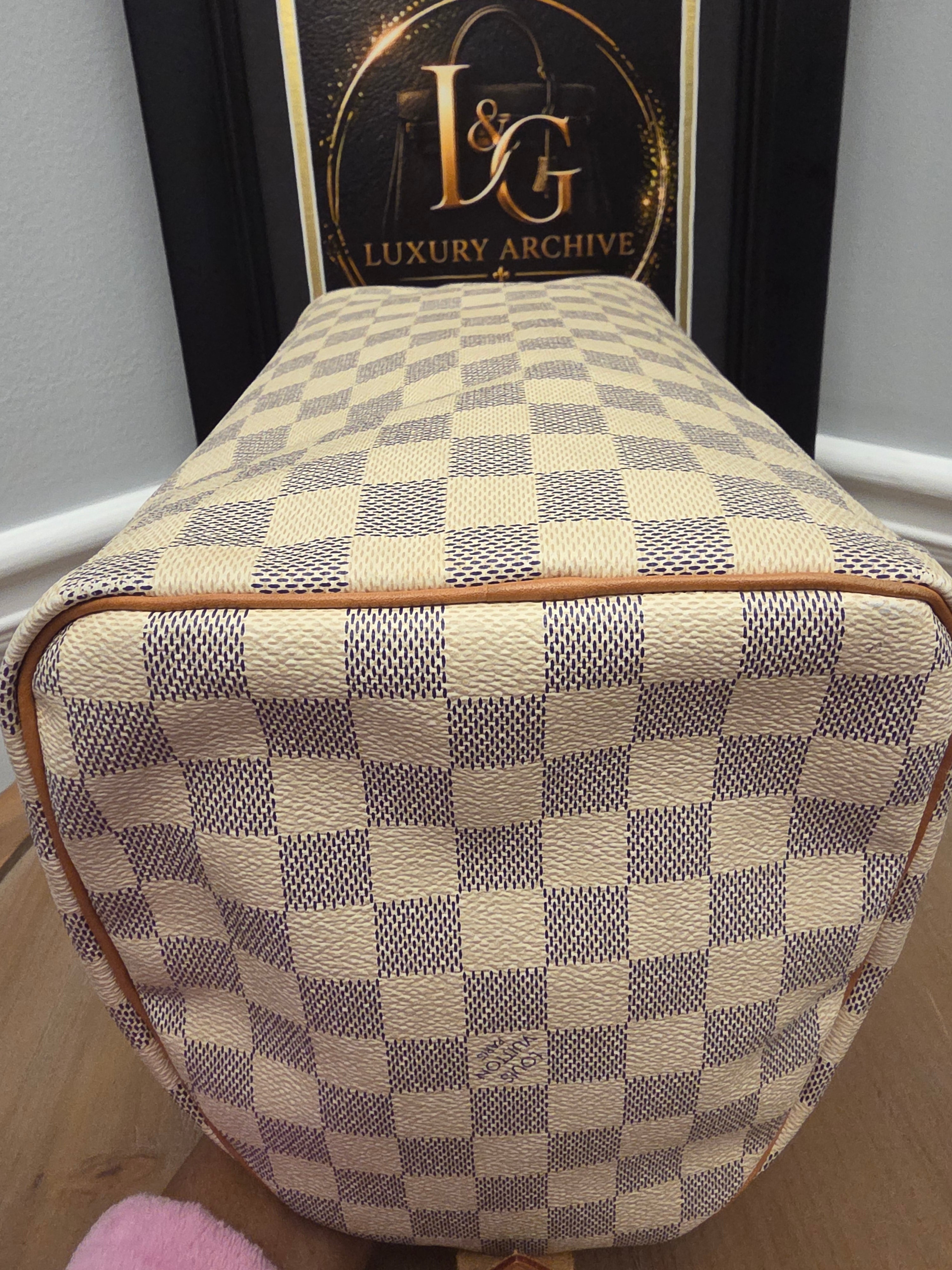 Louis Vuitton Speedy 30 in Damier Azur canvas