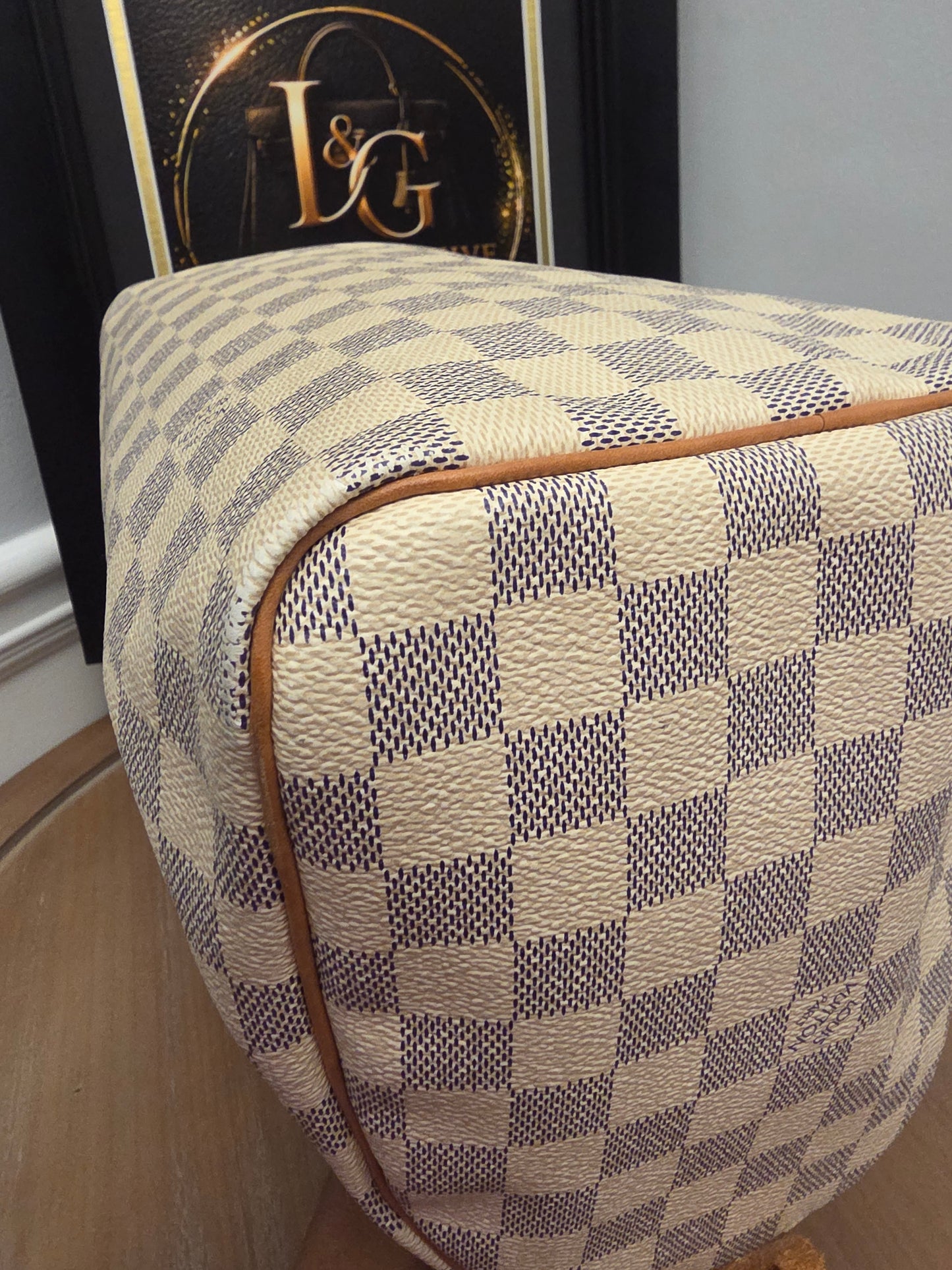 Louis Vuitton Speedy 30 in Damier Azur canvas