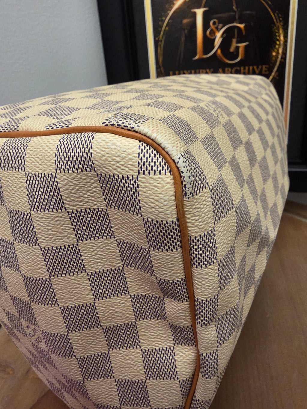 Louis Vuitton Speedy 30 in Damier Azur canvas