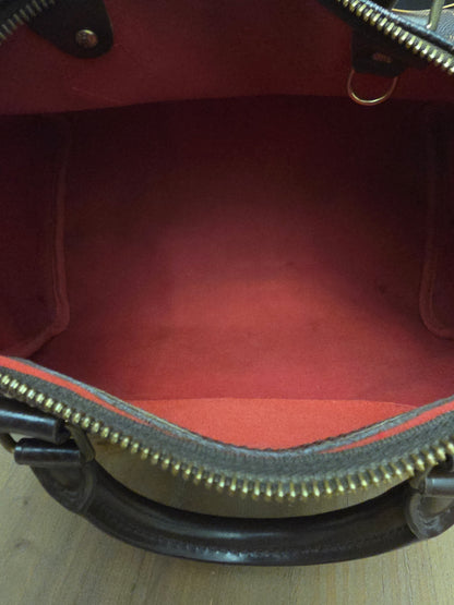 Louis Vuitton Damier Ebene Speedy 30 Satchel Bag