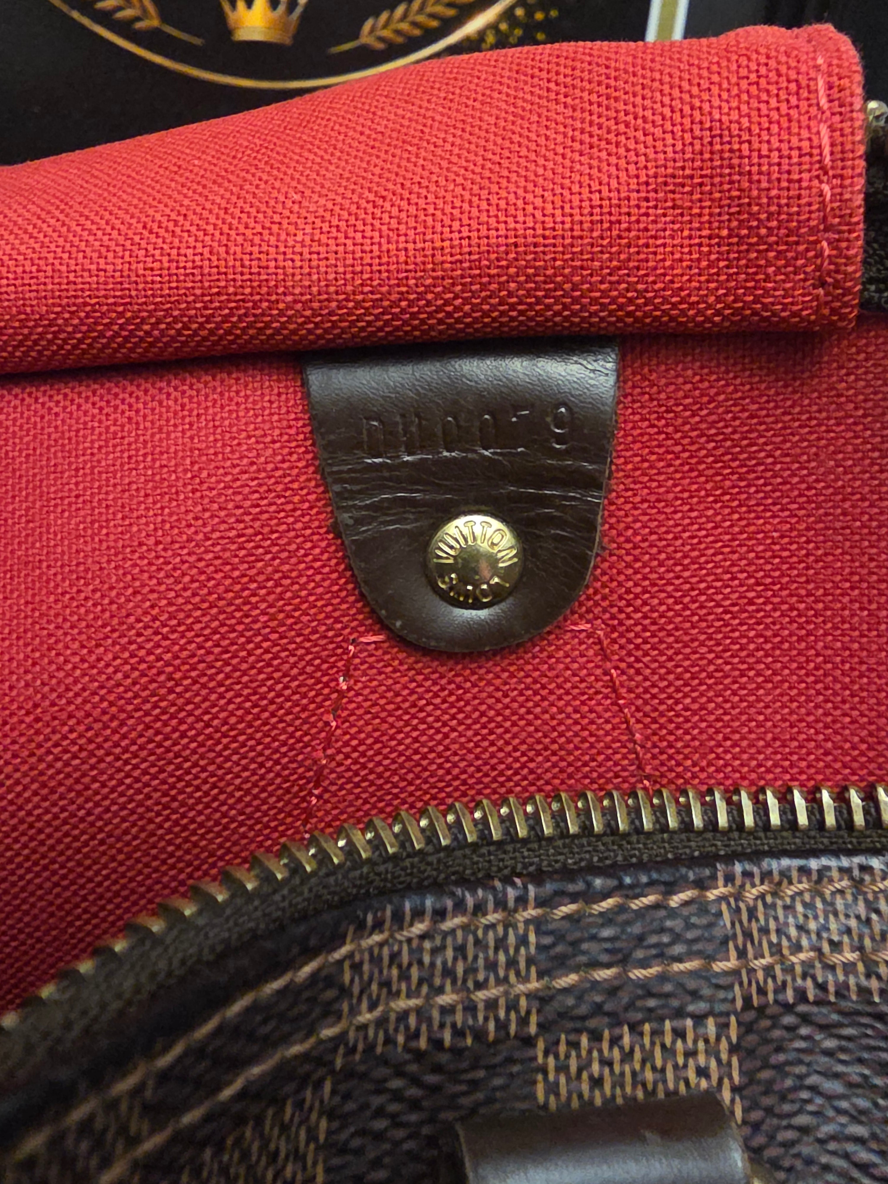 Louis Vuitton Damier Ebene Speedy 30 Satchel Bag