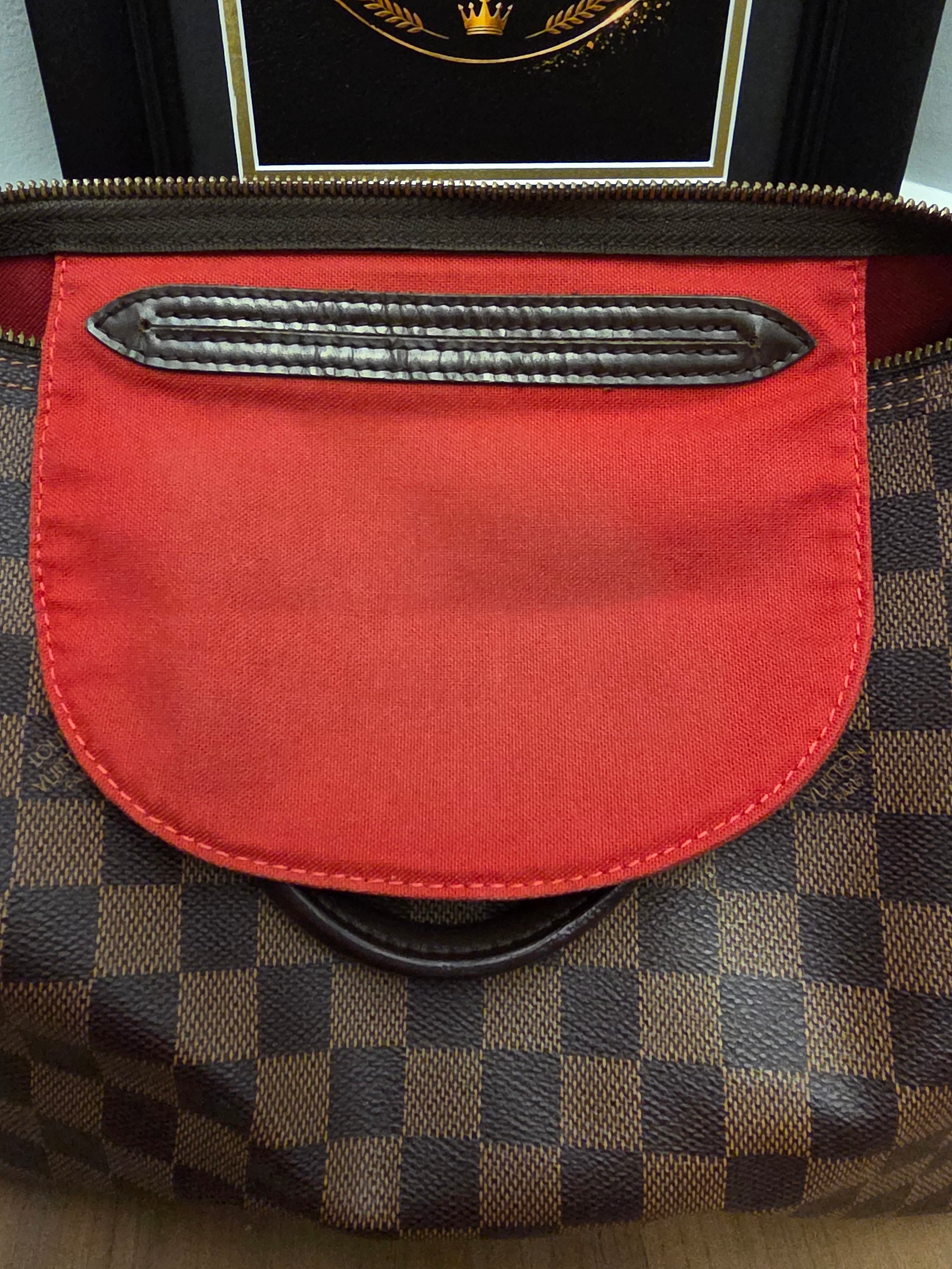 Louis Vuitton Damier Ebene Speedy 30 Satchel Bag