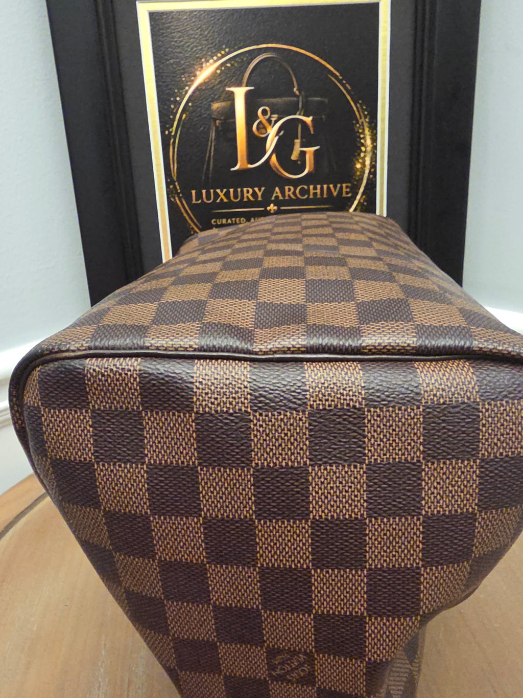 Louis Vuitton Damier Ebene Speedy 30 Satchel Bag