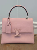 Louis Vuitton Cluny BB Epi Leather Rose Ballerine Top Handle Bag