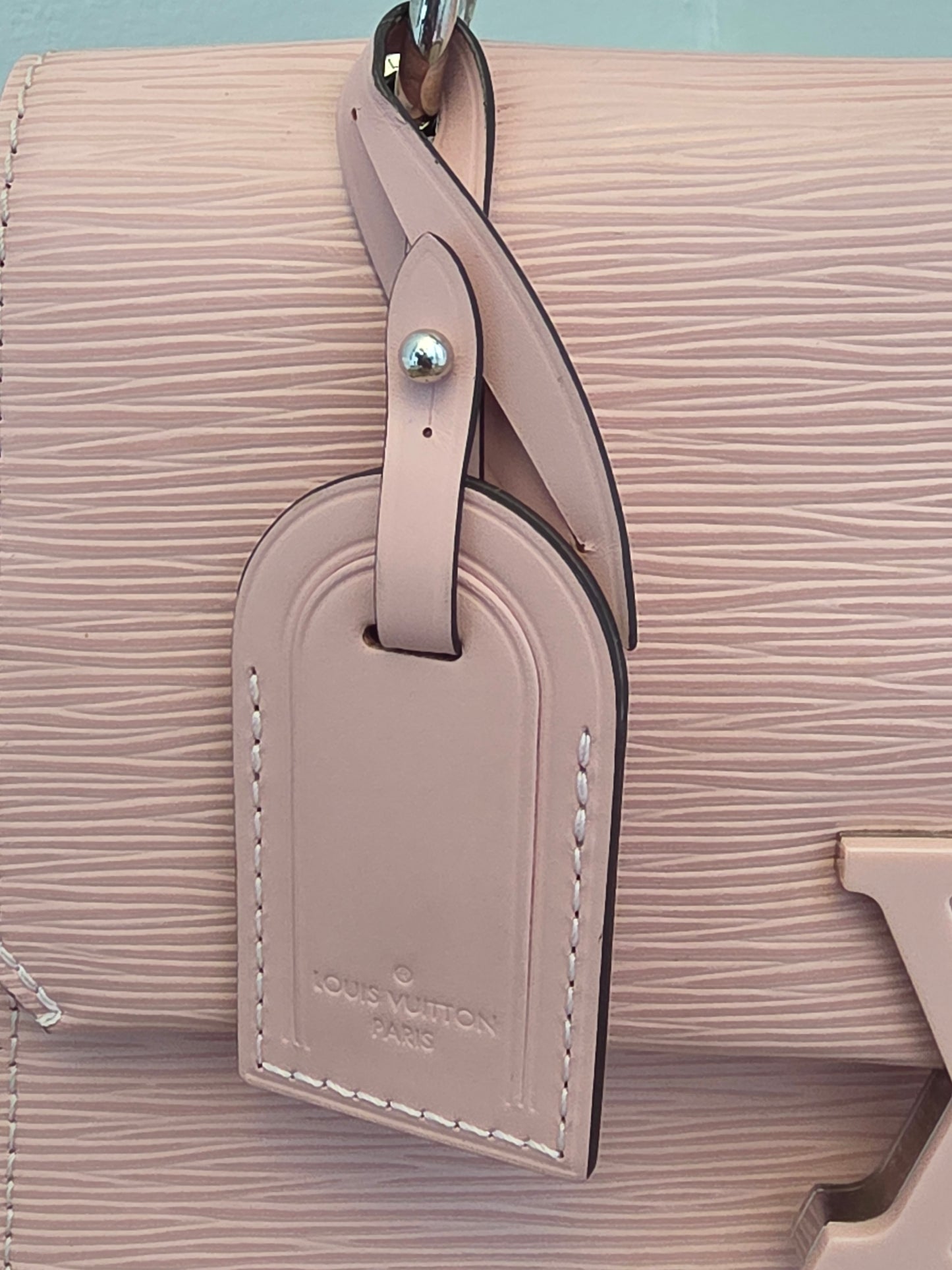 Louis Vuitton Cluny BB Epi Leather Rose Ballerine Top Handle Bag