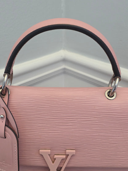 Louis Vuitton Cluny BB Epi Leather Rose Ballerine Top Handle Bag