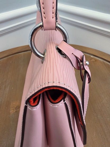 Louis Vuitton Cluny BB Epi Leather Rose Ballerine Top Handle Bag