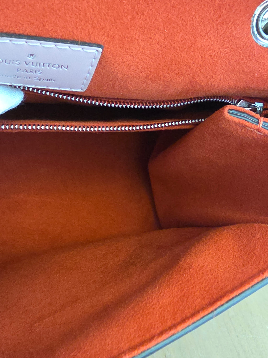 Louis Vuitton Cluny BB Epi Leather Rose Ballerine Top Handle Bag