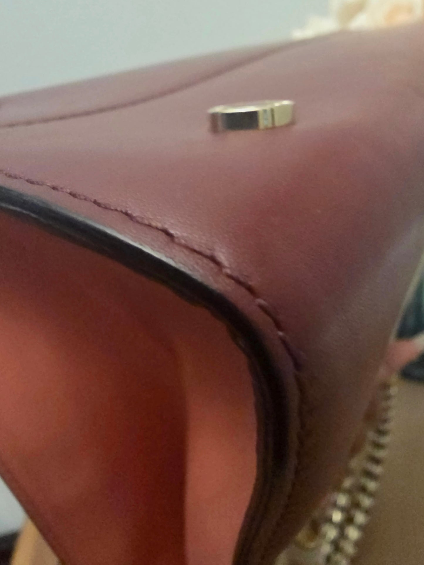 BVLGARI Serpenti Top Handle Tote Bag Ivory & Burgundy Leather with Enamel Scale Handles