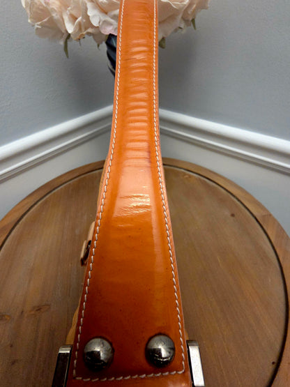 Rare Vintage Salvatore Ferragamo Vara Bow Wicker Shoulder Bag