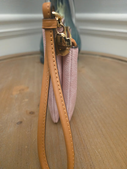 Coach Double Zip Signature Canvas Wristlet