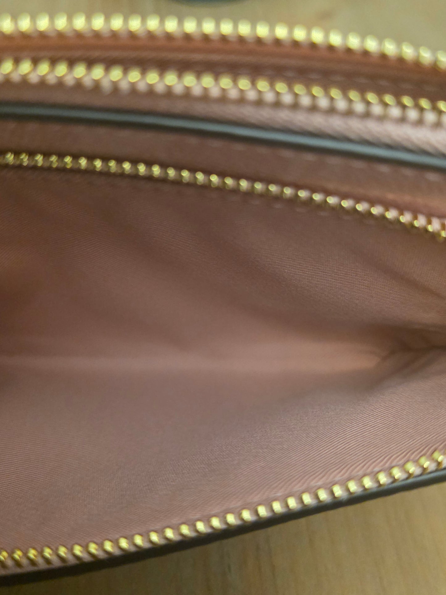 Coach Double Zip Signature Canvas Wristlet