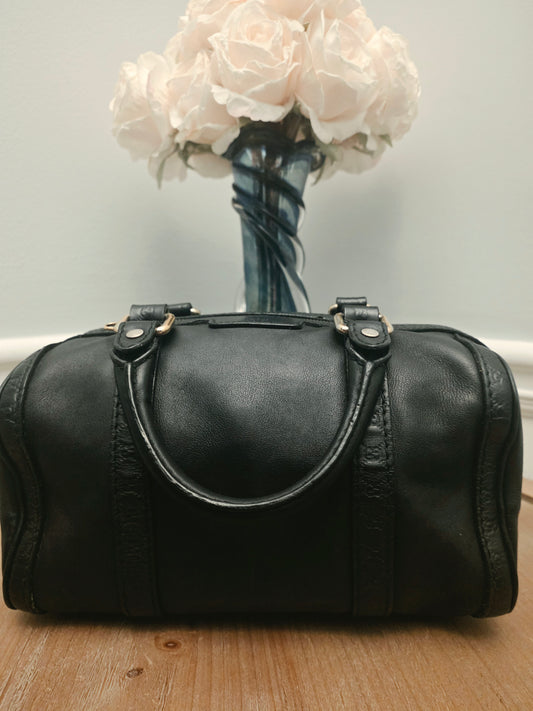 Gucci Black Leather Guccissima Mini Boston Bag  Listing Price