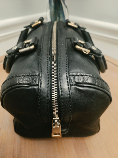 Gucci Black Leather Guccissima Mini Boston Bag  Listing Price