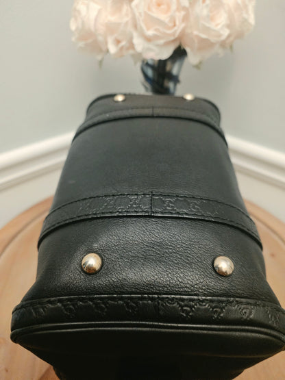 Gucci Black Leather Guccissima Mini Boston Bag  Listing Price