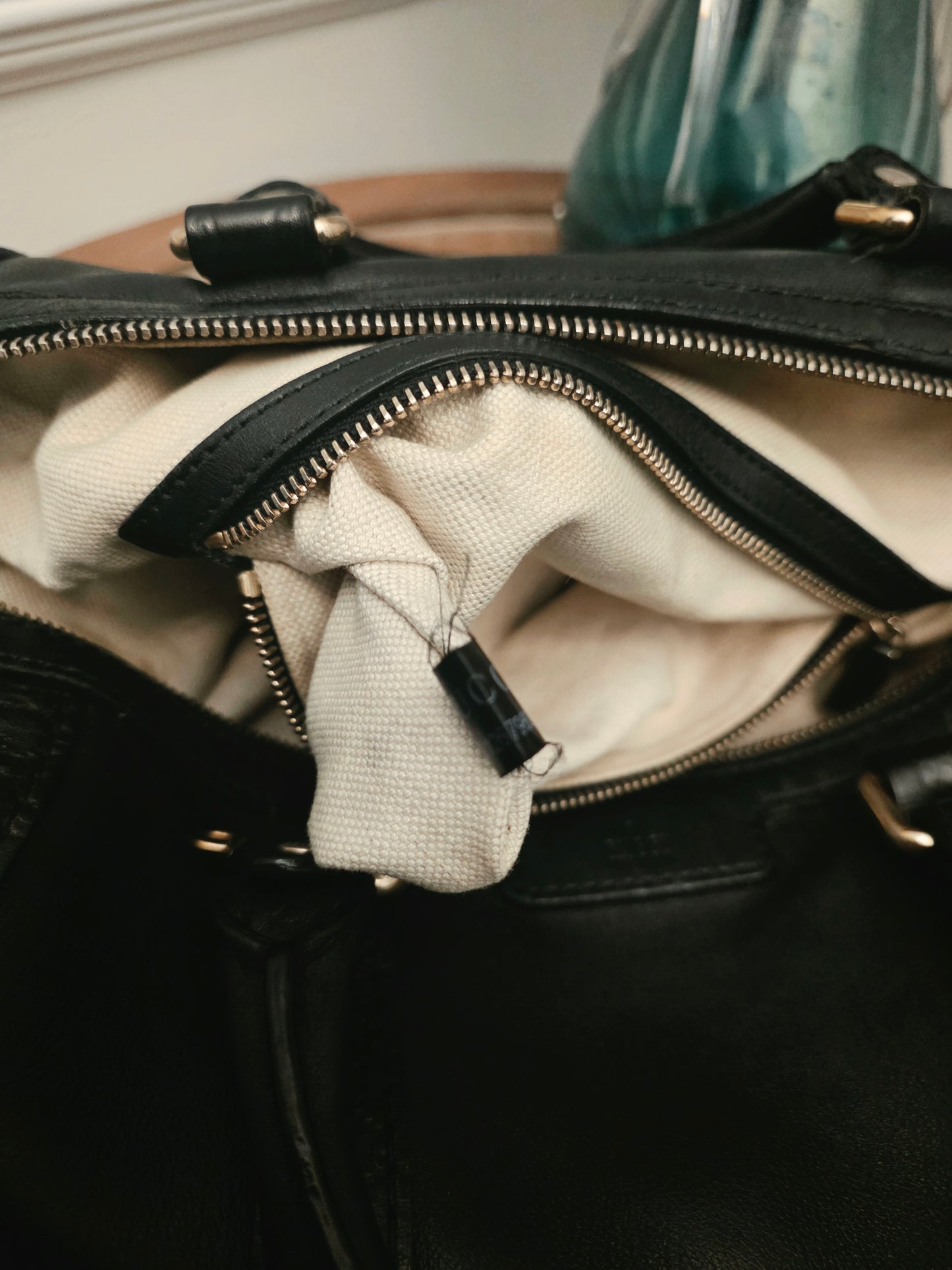Gucci Black Leather Guccissima Mini Boston Bag  Listing Price