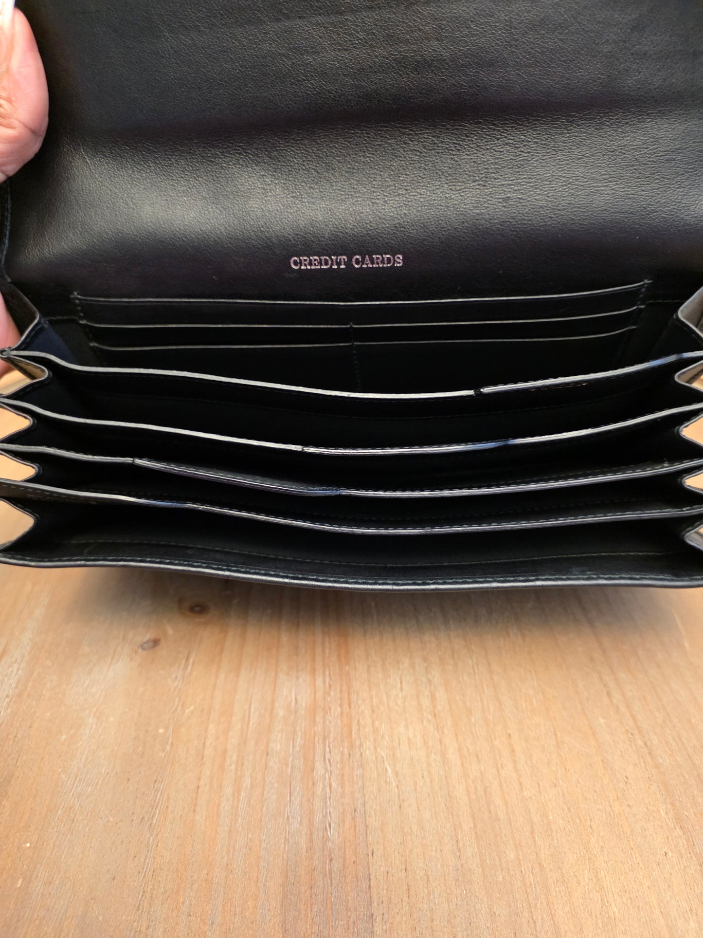 Gucci Black Guccissima Leather Travel Wallet / Continental Organizer