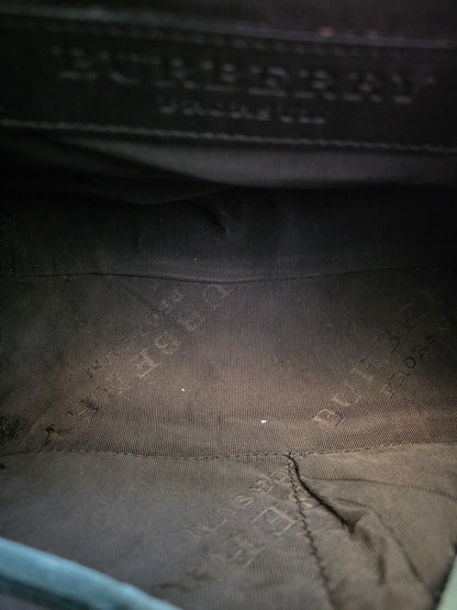 Burberry Prorsum Dark Green Nubuck Leather Owl Doctor Bag