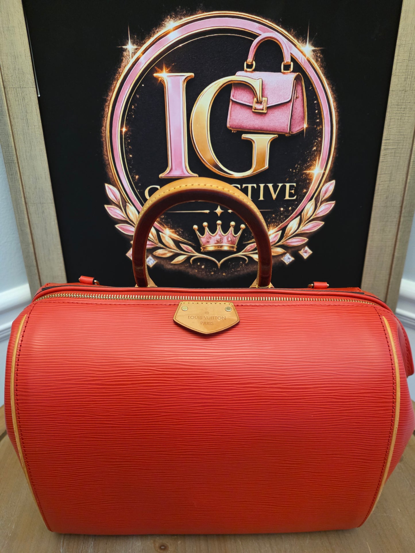Louis Vuitton Epi Leather Speedy Bandoulière 25 Rouge Coquelicot Crossbody Bag