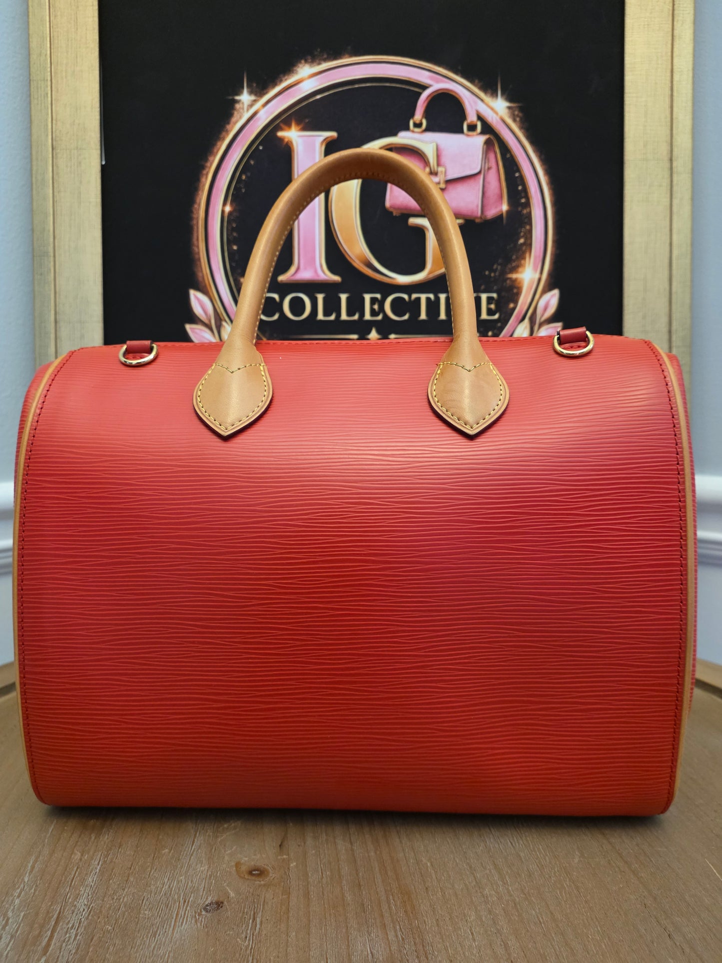 Louis Vuitton Epi Leather Speedy Bandoulière 25 Rouge Coquelicot Crossbody Bag