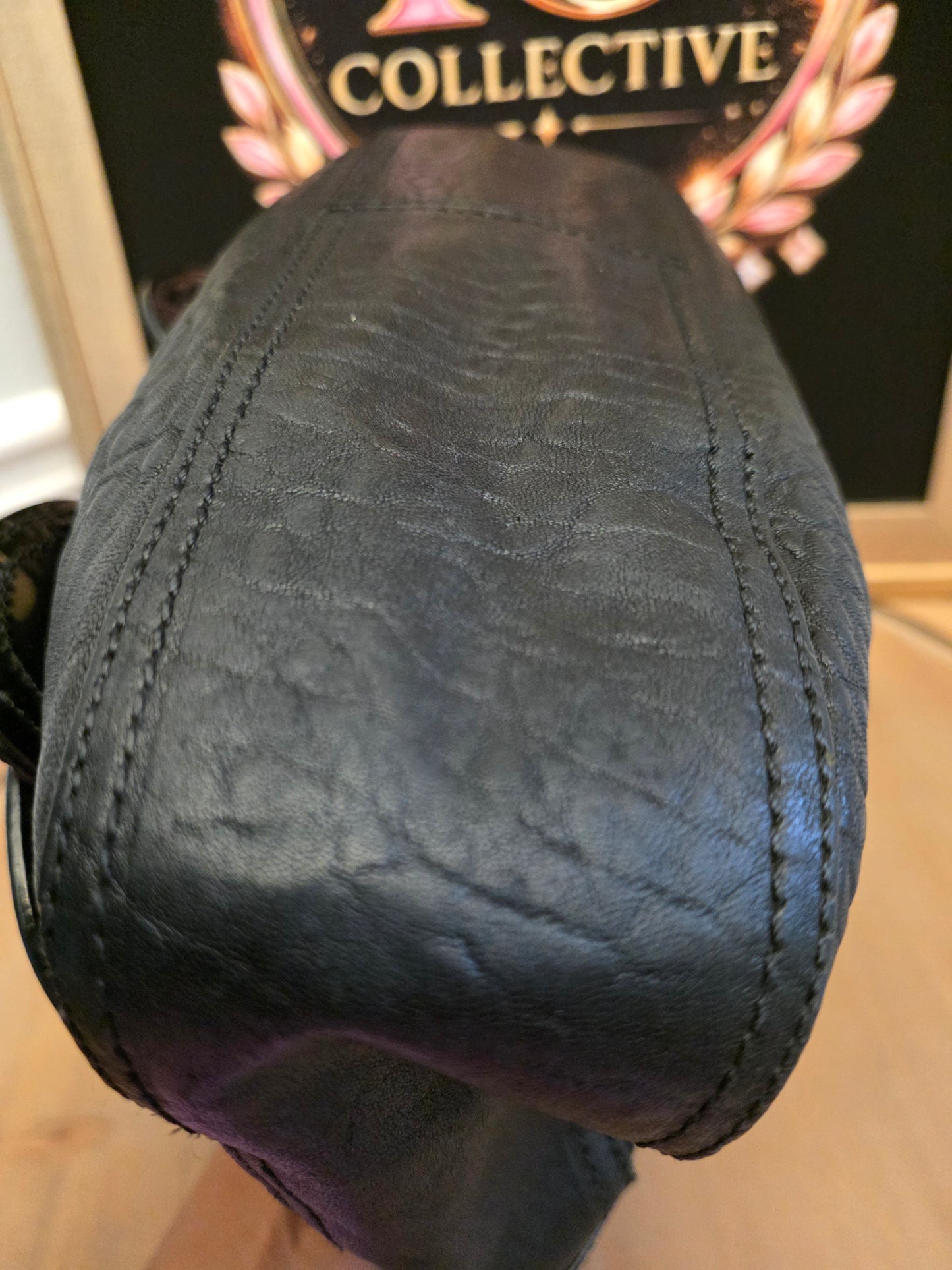 Fendi Black Leather & Patent B. Fendi Shoulder Bag
