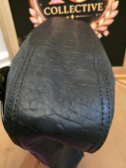 Fendi Black Leather & Patent B. Fendi Shoulder Bag