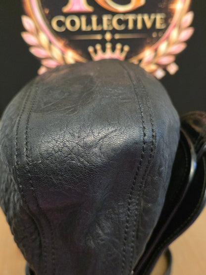 Fendi Black Leather & Patent B. Fendi Shoulder Bag