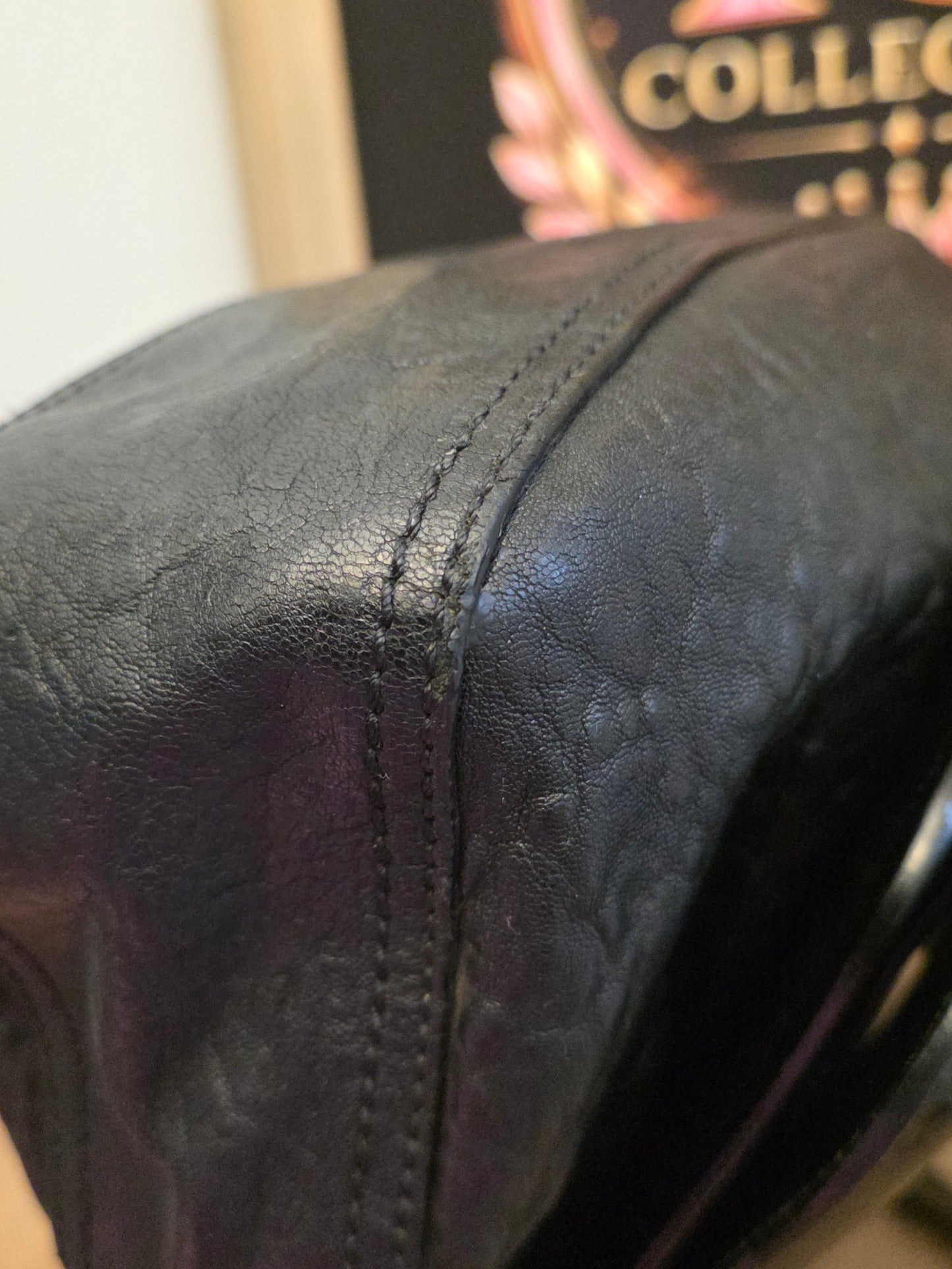 Fendi Black Leather & Patent B. Fendi Shoulder Bag