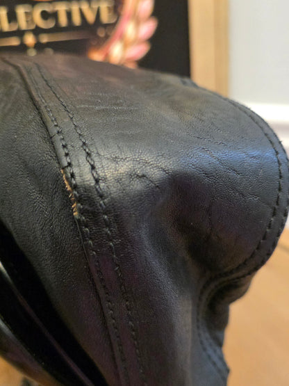 Fendi Black Leather & Patent B. Fendi Shoulder Bag