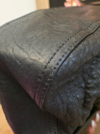Fendi Black Leather & Patent B. Fendi Shoulder Bag